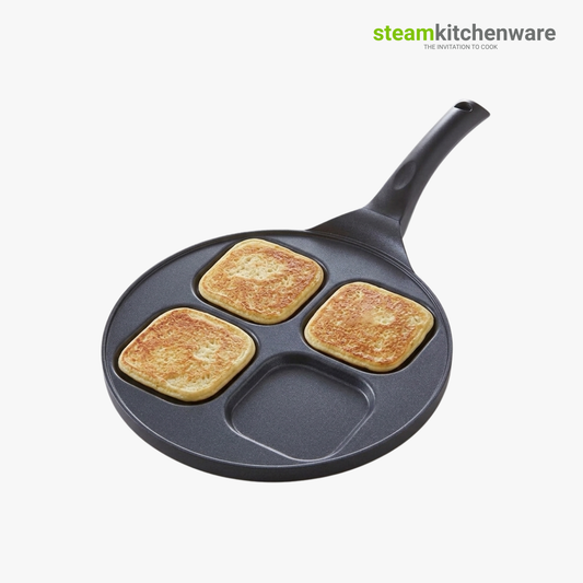 Induction Frying Pan for 4 Blinis or Pancakes