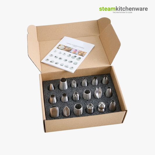 12-piece Stainless Steel Piping Set